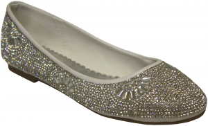 GIRLS FLAT SHOES (WHITE)